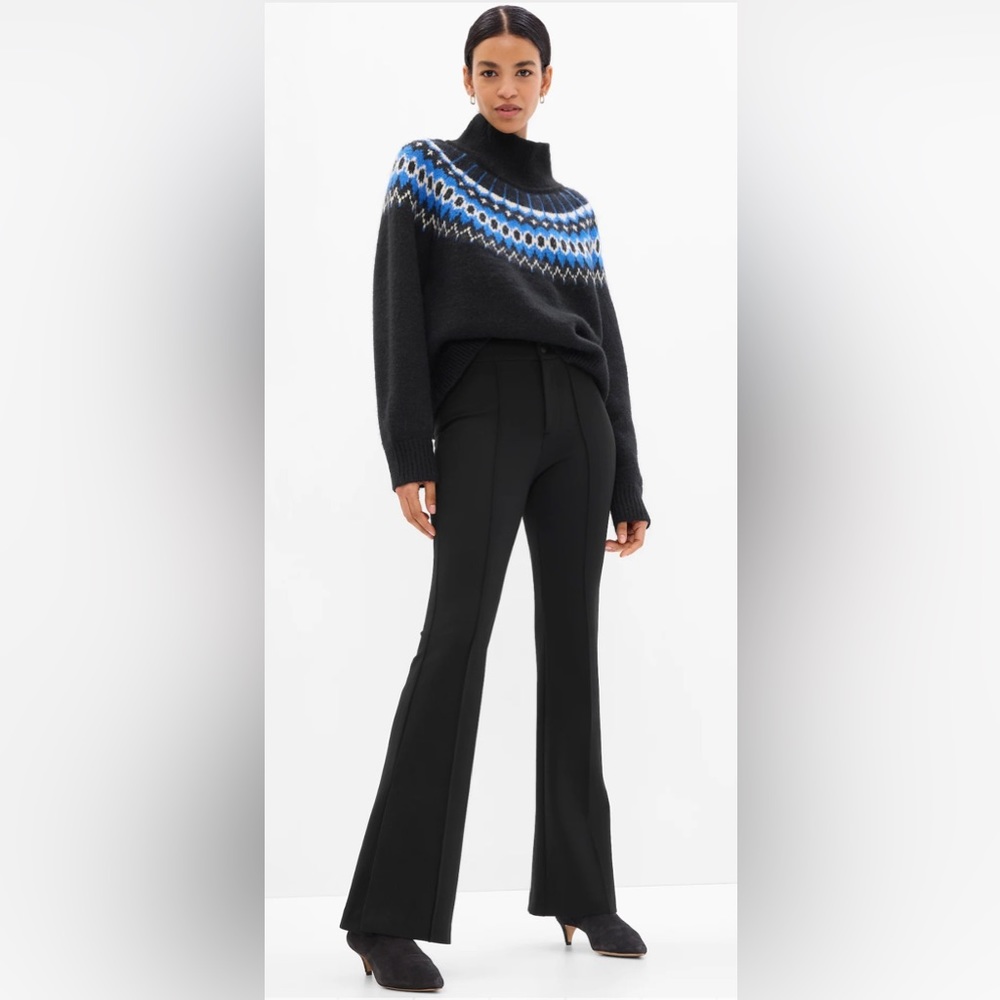 NWT Gap High Rise Ponte Split Flare Pants